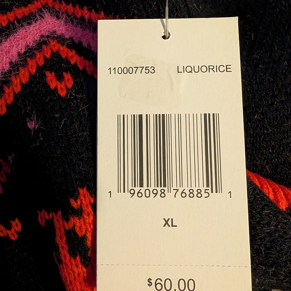 Nwt Juicy Couture Black and Red Sweater - Picture 9 of 10